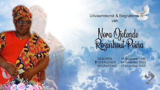 Livestream Uitvaartdienst en Begrafenis van Ojelende RozenhoutPoina [upl. by Aronas]