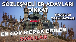 SÖZLEŞMELİ ER OLACAKLARA ÖZEL SORU CEVAP  Part 1 [upl. by Aivatahs]