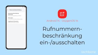 Rufnummernbeschränkung einschalten oder ausschalten  OnePlus Android 14  OxygenOS 14 [upl. by Aznofla894]