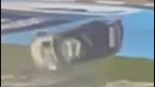 Chris Buescher HUGE flip from the stands at the 2022 Nascar Cup Series Coke 600 [upl. by Engis]