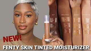 Fenty Skin Hydra Vizor Huez Tinted Moisturizer Sunscreen  SPF 30  ARIELL ASH [upl. by Ecargyram873]