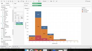 Tableau Tutorial  Histograms [upl. by Juieta]