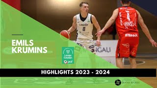 Emils Krumins  Highlights  20232024 [upl. by Buzzell]