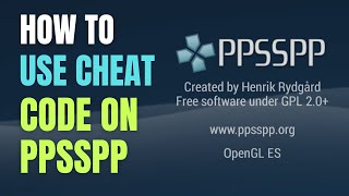 How to use cheats on PPSSPP 2023 ppsspp [upl. by Neelyam9]