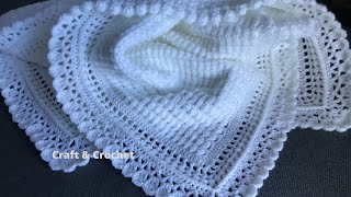 Easy crochet baby blanket craft amp crochet blanket 2341 [upl. by Berta367]