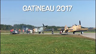 Gatineau 2017 Snowbirds and Spitfire snowbirds spitfire warbirds [upl. by Enialahs]