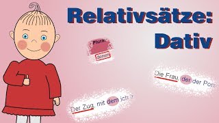 Relativsätze bilden Dativ  Deutsch lernen  Niveau B1  HD [upl. by Lynnett630]