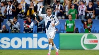 David Beckham Walks Off the Field for Final Time with Galaxy [upl. by Abas]