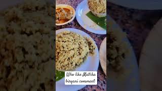 Who likes Mallika biryani do comment rammitrends shorts viral mallikabiriyani [upl. by Rafaello337]