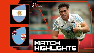 London Cup Final 🏆  Argentina v Fiji  HSBC London Sevens Rugby [upl. by Orlan441]