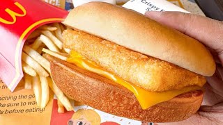 ✨️NEW✨️ Mcdonalds PH Mukbang  Peachee Fruit Fizz McFries and Crispy Fish Fillet Sandwitch [upl. by Pearla]