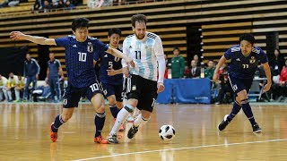 フットサル国際親善試合＜ 第1戦＞日本vsアルゼンチン ダイジェスト [upl. by Negiam7]