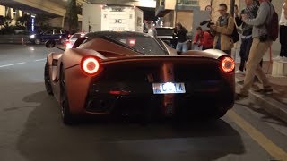 Supercars in Monaco 2017  LaFerrari F12 TDF 458 Prior Design [upl. by Benyamin]