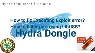 Guide01  How to Filter Port via LibusbFix Executing exploit error on Hydra MTK Module [upl. by Adlay]