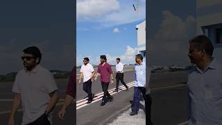 Megastar Chiranjeevi amp King Nagarjuna at Hyderabad Airport [upl. by Eenwat741]