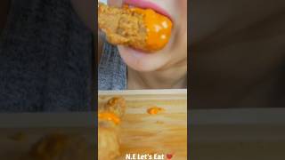 Fried Chicken Asmr Part 2 friedchicken cheese eatingsounds food mukbang shorts youtubeshorts [upl. by Lil]