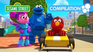 Mecha Builders Save Cars Trains and Rockets  Sesame Street Episodes [upl. by Aubine]