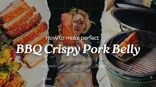 🔥 How to achieve crispy roast pork belly perfection on the barbecue ft Big Green Egg [upl. by Ocirema632]