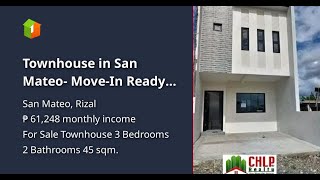 Townhouse in San Mateo MoveIn Ready for new owners [upl. by Edgard587]