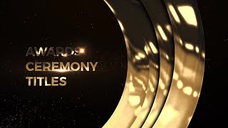 Awards Ceremony Titles Premiere Pro Templates [upl. by Aicercul]