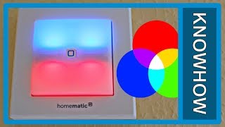 Homematic IP Schaltaktor mit Signalleuchte HmIPBSL  direkte Verknüpfungen  RGB Farbsteuerung [upl. by Siddra]