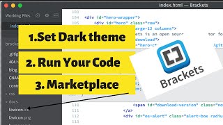 How to Run Code in Brackets Code Editor  Know Some simple Way [upl. by Demmahum]