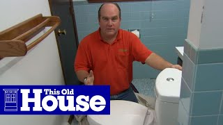 How to Install a DualFlush Toilet  This Old House [upl. by Gresham861]