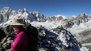 Extreme horning  high altitude horn playing Gokyo Ri  Nepal 5357 metres [upl. by Lebasi762]