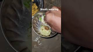 Mouth watering food ବାସି ପଖାଳ ସହିତ Pliz subscribe [upl. by Moffat]