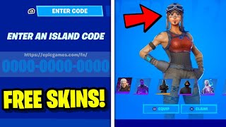 FREE SKINS FORTNITE CREATIVE MAP CODE SEASON 4 [upl. by Gustav]