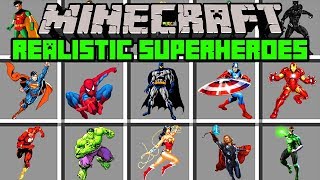 Minecraft REALISTIC SUPERHEROES MOD  JOIN ARMY OF REAL SUPERHEROES  Modded MiniGame [upl. by Yrod568]