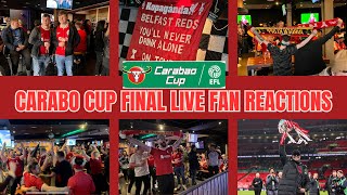 Carabao Cup Final LIVE Fan Reactions Liverpool 10 Chelsea [upl. by Quintin536]