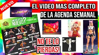 Nueva agenda semanal de Free Fire Todo lo que viene Todos los eventos de la agenda emote corazon [upl. by Arundell631]