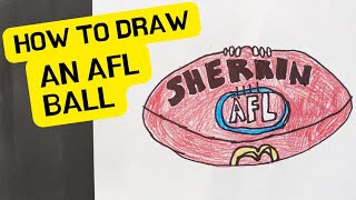 How to draw an AFL ball [upl. by Stubstad]