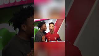 Speed kiss Ronaldo 🐐Ishowspeed meets Ronaldo at wax museumfeed ishowspeed speed football cr7 [upl. by Yleoj79]