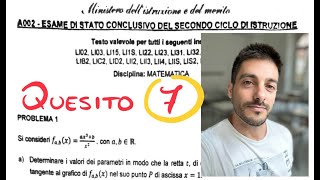 Quesito 7 SVOLTO  Seconda prova di Matematica 2024 Maturità [upl. by Phelgen447]