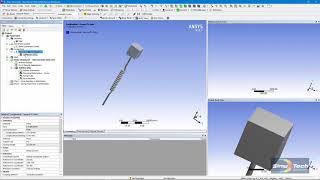 How to implement a nonlinear COMBIN39 spring in ANSYS Workbench Mechanical with APDL Commands [upl. by Fasa]