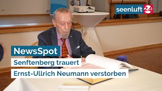 NewsSpot Senftenberg trauert  ErnstUllrich Neumann verstorben [upl. by Pontus724]