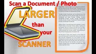 Scan Legal Size 85 x 13 or Bigger than your Scanner Document or Picture How to Scan Legal Size [upl. by Fernald169]