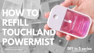 How to Refill Touchland Power Mist Hand Sanitizer Spray in under 3 minutes 2023 [upl. by Tayler]