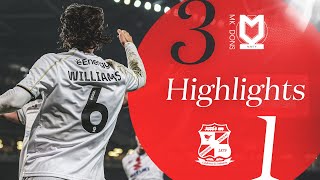 MK Dons v Swindon Town Highlights [upl. by Fleeman]