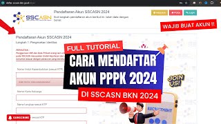 Cara Membuat Akun Pendaftaran PPPK di SSCASN 2024 [upl. by Gib]