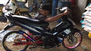 Yamaha Lc135 spec 65mm Ekzos GL Y15 tengah setting baik punya Musim covid19 [upl. by Shanon828]