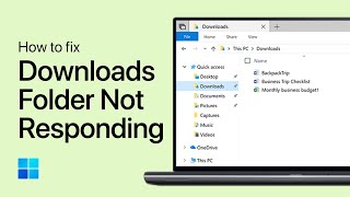 How To Fix Downloads Folder Not Responding on Windows 1011 [upl. by Ahsoet922]