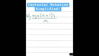 Factorial Notation Explained maths algebra shorts [upl. by Hjerpe]