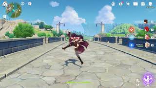 Genshin Impact  Beidou Normal Attack Animation [upl. by Pals]