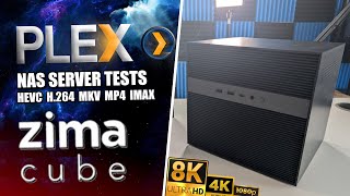 ZimaCube Pro  PLEX SERVER TESTS 4K and 8K [upl. by Godwin488]