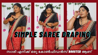 ✨Simple elegant Saree Look 🥻 Basic Saree Draping Styling❣️✌️ [upl. by Seibold]