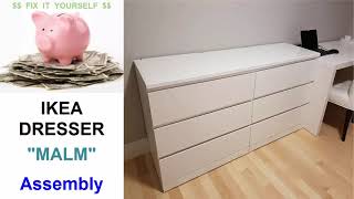 IKEA quotMALMquot Dresser Assembly [upl. by Iras945]