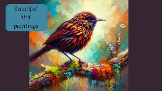 Beautiful Bird Paintings And Classical Music [upl. by Jilleen]